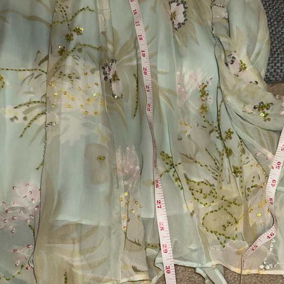 Y2K Draper’s & Damon Petites Vintage Beaded Midi Skirt size 10P - Picture 8 of 8